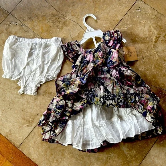Laura Ashley, London, little girls 24 month dress floral NWT lined - Picture 15 of 16